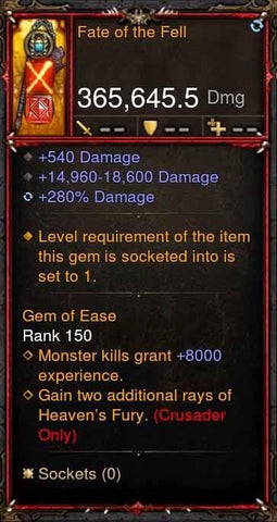 [Primal Ancient] 365k Actual DPS Fate of the Fell-Diablo 3 Mods - Playstation 4, Xbox One, Nintendo Switch