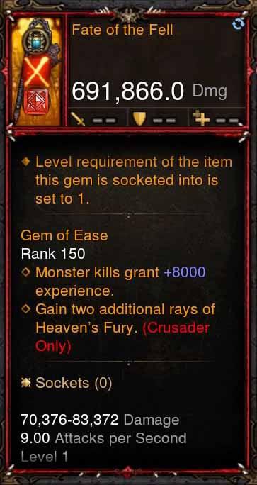 [Primal Ancient] 691k DPS Fate of the Fell - Diablo 3 Mods Store - Seasonal and non-seasonal - Modded Items and Gear for PlayStation 4, PlayStation 5, Nintendo Switch, and Xbox One