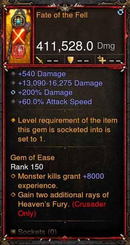 [Primal Ancient] 411k DPS Fate of the Fell-Diablo 3 Mods - Playstation 4, Xbox One, Nintendo Switch