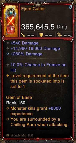 [Primal Ancient] 365k Actual DPS Fjord Cutter-Diablo 3 Mods - Playstation 4, Xbox One, Nintendo Switch