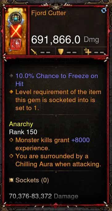 [Primal Ancient] 691k DPS Fjord Cutter - Diablo 3 Mods Store - Seasonal and non-seasonal - Modded Items and Gear for PlayStation 4, PlayStation 5, Nintendo Switch, and Xbox One