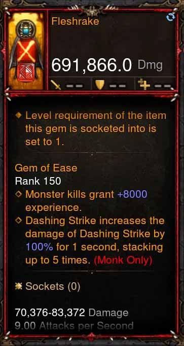 [Primal Ancient] 691k DPS Fleshrake - Diablo 3 Mods Store - Seasonal and non-seasonal - Modded Items and Gear for PlayStation 4, PlayStation 5, Nintendo Switch, and Xbox One