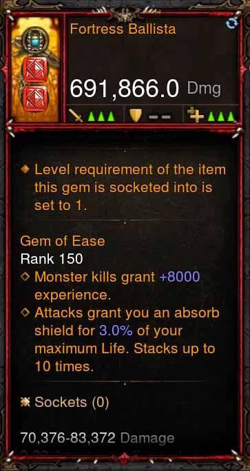 [Primal Ancient] 691k DPS Fortress Ballista - Diablo 3 Mods Store - Seasonal and non-seasonal - Modded Items and Gear for PlayStation 4, PlayStation 5, Nintendo Switch, and Xbox One
