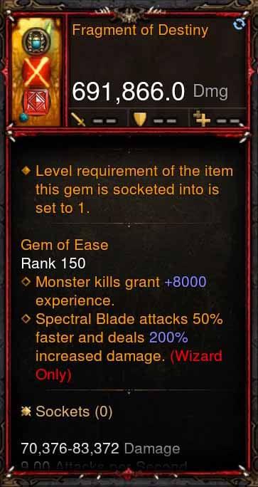 [Primal Ancient] 691k DPS Fragment of Destiny - Diablo 3 Mods Store - Seasonal and non-seasonal - Modded Items and Gear for PlayStation 4, PlayStation 5, Nintendo Switch, and Xbox One