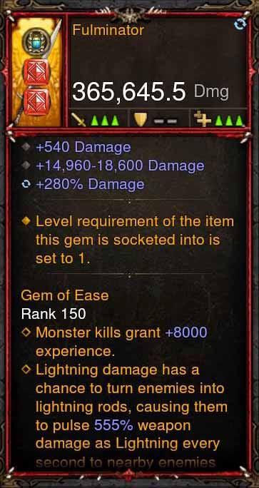 [Primal Ancient] 365k Actual DPS Fulminator Diablo 3 Mods ROS Seasonal and Non Seasonal Save Mod - Modded Items and Gear - Hacks - Cheats - Trainers for Playstation 4 - Playstation 5 - Nintendo Switch - Xbox One