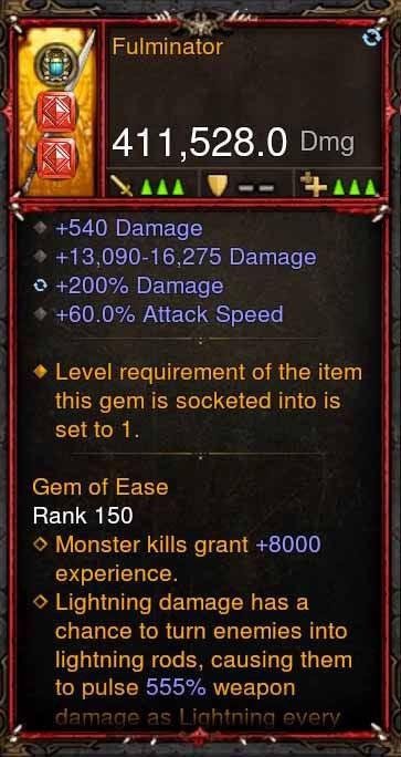 [Primal Ancient] 411k DPS Fulminator - Diablo 3 Mods Store - Seasonal and non-seasonal - Modded Items and Gear for PlayStation 4, PlayStation 5, Nintendo Switch, and Xbox One