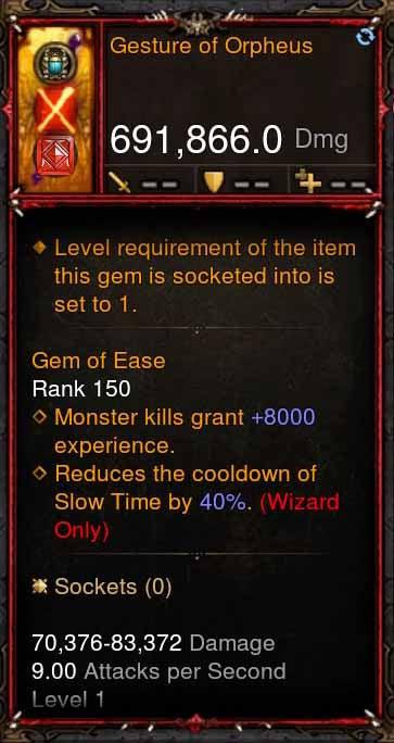 [Primal Ancient] 691k DPS Gesture of Orpheus - Diablo 3 Mods Store - Seasonal and non-seasonal - Modded Items and Gear for PlayStation 4, PlayStation 5, Nintendo Switch, and Xbox One