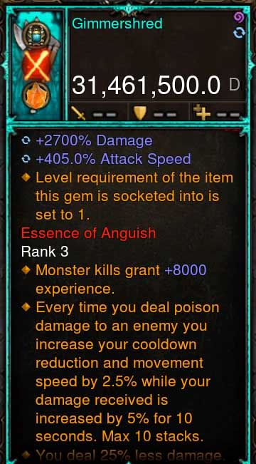 (Seasonal) [Ethereal-Primal Ancient] 31.4Mil Visual DPS Gimmershred Diablo 3 Mods ROS Seasonal and Non Seasonal Save Mod - Modded Items and Gear - Hacks - Cheats - Trainers for Playstation 4 - Playstation 5 - Nintendo Switch - Xbox One