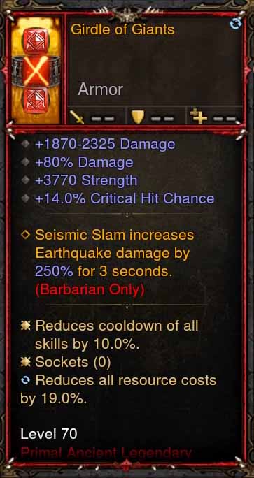[Primal Ancient] [QUAD DPS] 2.6.1 Girdle of Giants Belt Diablo 3 Mods ROS Seasonal and Non Seasonal Save Mod - Modded Items and Gear - Hacks - Cheats - Trainers for Playstation 4 - Playstation 5 - Nintendo Switch - Xbox One