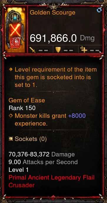[Primal Ancient] 691k DPS Golden Scourge Diablo 3 Mods ROS Seasonal and Non Seasonal Save Mod - Modded Items and Gear - Hacks - Cheats - Trainers for Playstation 4 - Playstation 5 - Nintendo Switch - Xbox One