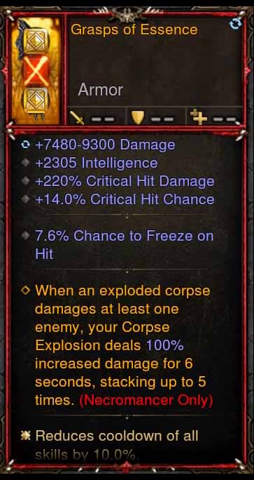 [Primal Ancient] [QUAD DPS] 1-70 Grasps of Essence Modded Necromancer Gloves Diablo 3 Mods ROS Seasonal and Non Seasonal Save Mod - Modded Items and Gear - Hacks - Cheats - Trainers for Playstation 4 - Playstation 5 - Nintendo Switch - Xbox One