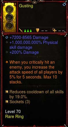 [Primal-Soulshard Infused] 100000000% Ring Gusting (Unsocketed) - Diablo 3 Mods Store - Seasonal and non-seasonal - Modded Items and Gear for PlayStation 4, PlayStation 5, Nintendo Switch, and Xbox One