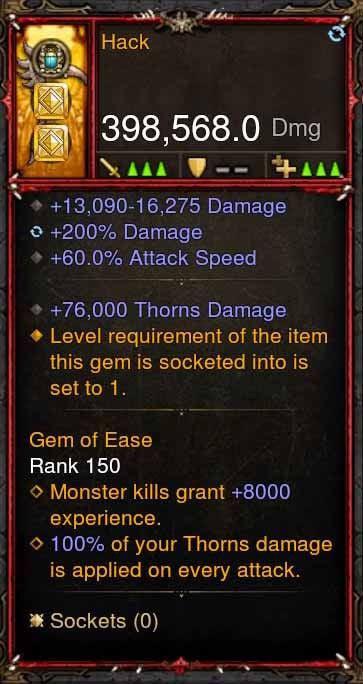 [Primal Ancient] 398k DPS Hack (Thorns) - Diablo 3 Mods Store - Seasonal and non-seasonal - Modded Items and Gear for PlayStation 4, PlayStation 5, Nintendo Switch, and Xbox One