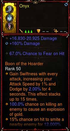 [Primal Ancient] 1-70 Immortal Modded Ring 67% Fear on Hit, 16k-20k Damage, 160% Damage Onyx Diablo 3 Mods ROS Seasonal and Non Seasonal Save Mod - Modded Items and Gear - Hacks - Cheats - Trainers for Playstation 4 - Playstation 5 - Nintendo Switch - Xbox One