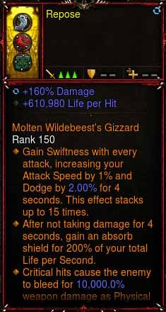 [Primal Ancient] 1-70 Immortal Modded Ring 610% LPH, 48% CDR, 160% Damage Repose Diablo 3 Mods ROS Seasonal and Non Seasonal Save Mod - Modded Items and Gear - Hacks - Cheats - Trainers for Playstation 4 - Playstation 5 - Nintendo Switch - Xbox One
