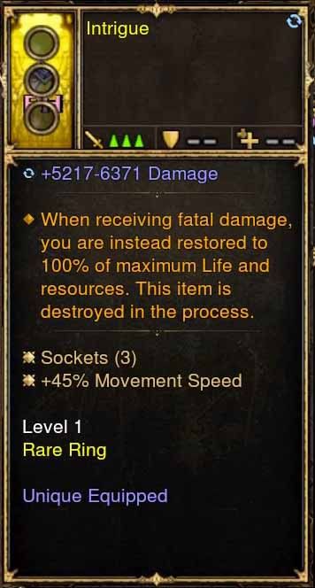 Level 1 Diablo 3 Immortal Modded Ring +45% Movement Speed (Unsocketed) Intrigue Diablo 3 Mods ROS Seasonal and Non Seasonal Save Mod - Modded Items and Gear - Hacks - Cheats - Trainers for Playstation 4 - Playstation 5 - Nintendo Switch - Xbox One
