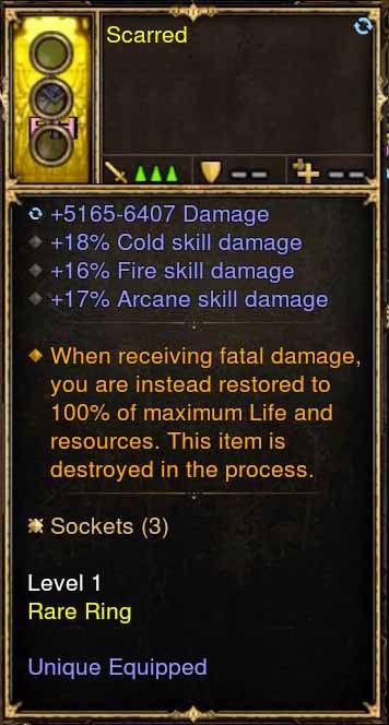 Level 1 Diablo 3 Immortal Modded Ring +Cold, Fire, Arcane Skill Damage (Unsocketed) Scarred Diablo 3 Mods ROS Seasonal and Non Seasonal Save Mod - Modded Items and Gear - Hacks - Cheats - Trainers for Playstation 4 - Playstation 5 - Nintendo Switch - Xbox One