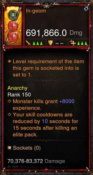 [Primal Ancient] 691k DPS In-Geom - Diablo 3 Mods Store - Seasonal and non-seasonal - Modded Items and Gear for PlayStation 4, PlayStation 5, Nintendo Switch, and Xbox One