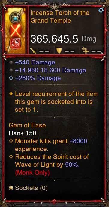[Primal Ancient] 365k Actual DPS Incense Torch of the Grand Temple Diablo 3 Mods ROS Seasonal and Non Seasonal Save Mod - Modded Items and Gear - Hacks - Cheats - Trainers for Playstation 4 - Playstation 5 - Nintendo Switch - Xbox One