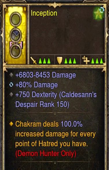 Chakram deals 100% Additional Damage Demon Hunter Modded Ring (Unsocketed) Inception Diablo 3 Mods ROS Seasonal and Non Seasonal Save Mod - Modded Items and Gear - Hacks - Cheats - Trainers for Playstation 4 - Playstation 5 - Nintendo Switch - Xbox One