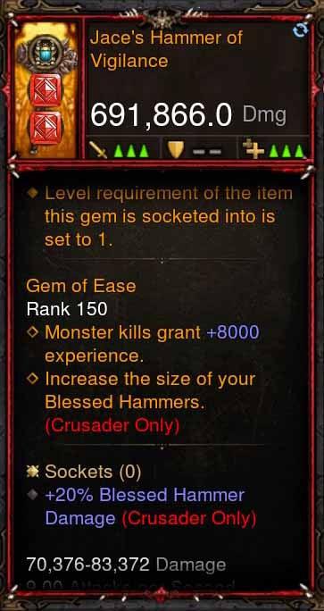 [Primal Ancient] 691k DPS Jaces Hammer of Vigilance Diablo 3 Mods ROS Seasonal and Non Seasonal Save Mod - Modded Items and Gear - Hacks - Cheats - Trainers for Playstation 4 - Playstation 5 - Nintendo Switch - Xbox One