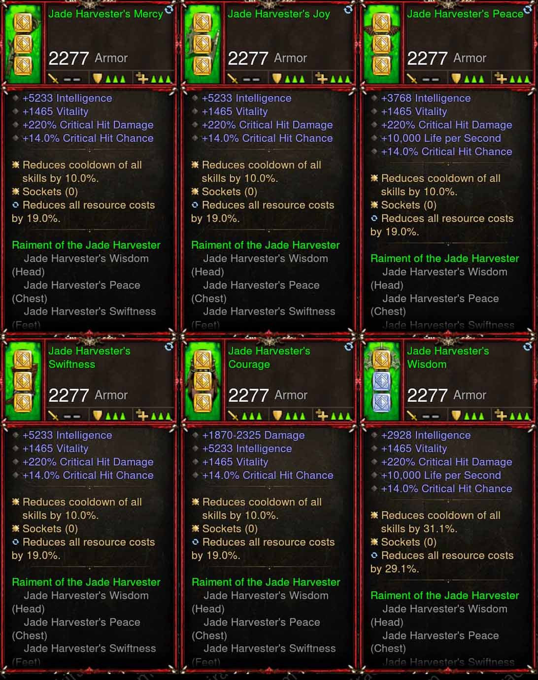 [Primal Ancient] 6x Jade Witch Doctor Set Diablo 3 Mods ROS Seasonal and Non Seasonal Save Mod - Modded Items and Gear - Hacks - Cheats - Trainers for Playstation 4 - Playstation 5 - Nintendo Switch - Xbox One