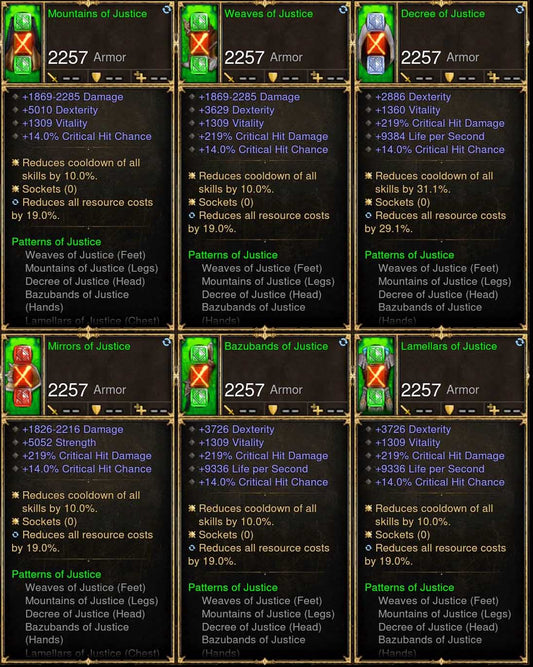6x Piece Patch 2.6.7 Justice Monk Set Diablo 3 Mods ROS Seasonal and Non Seasonal Save Mod - Modded Items and Gear - Hacks - Cheats - Trainers for Playstation 4 - Playstation 5 - Nintendo Switch - Xbox One