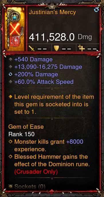 [Primal Ancient] 411k DPS Justinians Mercy Diablo 3 Mods ROS Seasonal and Non Seasonal Save Mod - Modded Items and Gear - Hacks - Cheats - Trainers for Playstation 4 - Playstation 5 - Nintendo Switch - Xbox One