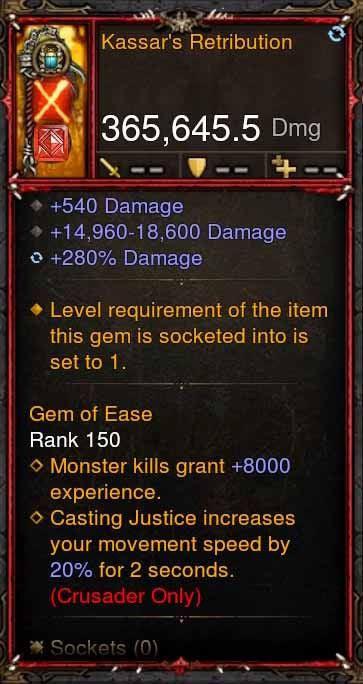 [Primal Ancient] 365k Actual DPS Kassars Retribution Diablo 3 Mods ROS Seasonal and Non Seasonal Save Mod - Modded Items and Gear - Hacks - Cheats - Trainers for Playstation 4 - Playstation 5 - Nintendo Switch - Xbox One