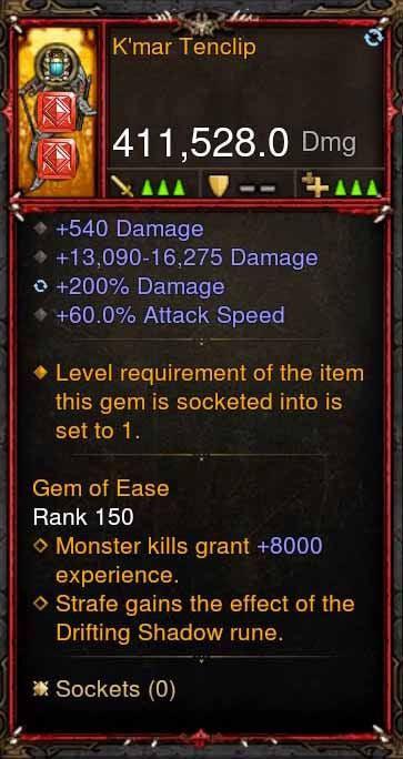 [Primal Ancient] 411k DPS Kmar Tenclip Diablo 3 Mods ROS Seasonal and Non Seasonal Save Mod - Modded Items and Gear - Hacks - Cheats - Trainers for Playstation 4 - Playstation 5 - Nintendo Switch - Xbox One