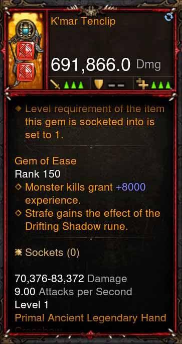 [Primal Ancient] 691k DPS Kmar Tenclip Diablo 3 Mods ROS Seasonal and Non Seasonal Save Mod - Modded Items and Gear - Hacks - Cheats - Trainers for Playstation 4 - Playstation 5 - Nintendo Switch - Xbox One