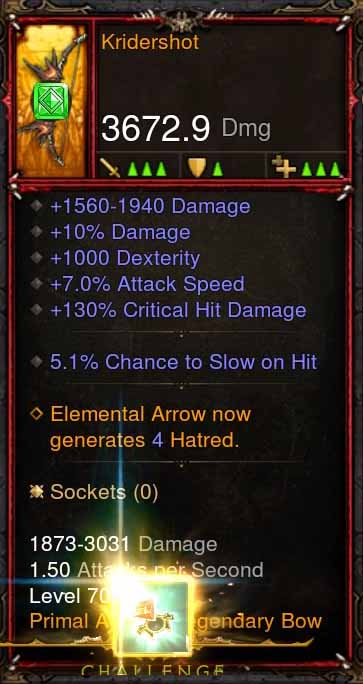 [Primal Ancient] Fake Legit Kridershot Bow Diablo 3 Mods ROS Seasonal and Non Seasonal Save Mod - Modded Items and Gear - Hacks - Cheats - Trainers for Playstation 4 - Playstation 5 - Nintendo Switch - Xbox One