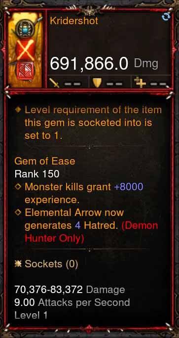 [Primal Ancient] 691k DPS Kridershot Diablo 3 Mods ROS Seasonal and Non Seasonal Save Mod - Modded Items and Gear - Hacks - Cheats - Trainers for Playstation 4 - Playstation 5 - Nintendo Switch - Xbox One