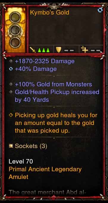 [Primal Ancient] [QUAD DPS] Kymbo's Gold +40 Pickup Radius + Damage Diablo 3 Mods ROS Seasonal and Non Seasonal Save Mod - Modded Items and Gear - Hacks - Cheats - Trainers for Playstation 4 - Playstation 5 - Nintendo Switch - Xbox One