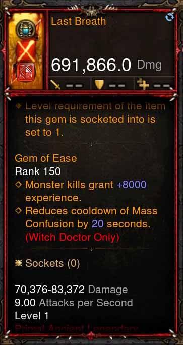 [Primal Ancient] 691k DPS Last Breath Diablo 3 Mods ROS Seasonal and Non Seasonal Save Mod - Modded Items and Gear - Hacks - Cheats - Trainers for Playstation 4 - Playstation 5 - Nintendo Switch - Xbox One