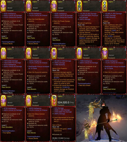 [Primal Ancient] 1-70 Diablo 3 Immortal ?Mystery? Wizard Set Legion (Weapon Visuals Effects)-Modded Sets-Diablo 3 Mods ROS-Akirac Diablo 3 Mods Seasonal and Non Seasonal Save Mod - Modded Items and Sets Hacks - Cheats - Trainer - Editor for Playstation 4-Playstation 5-Nintendo Switch-Xbox One