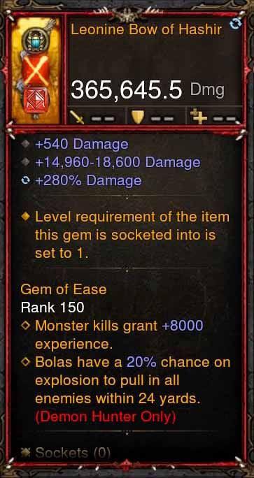 [Primal Ancient] 365k Actual DPS Leonine Bow of Hashir Diablo 3 Mods ROS Seasonal and Non Seasonal Save Mod - Modded Items and Gear - Hacks - Cheats - Trainers for Playstation 4 - Playstation 5 - Nintendo Switch - Xbox One