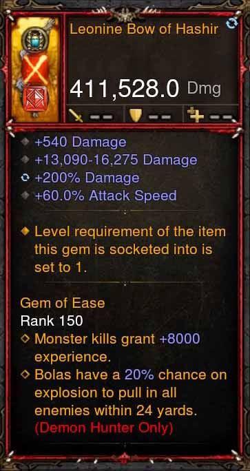 [Primal Ancient] 411k DPS Leonine Bow of Hashir Diablo 3 Mods ROS Seasonal and Non Seasonal Save Mod - Modded Items and Gear - Hacks - Cheats - Trainers for Playstation 4 - Playstation 5 - Nintendo Switch - Xbox One