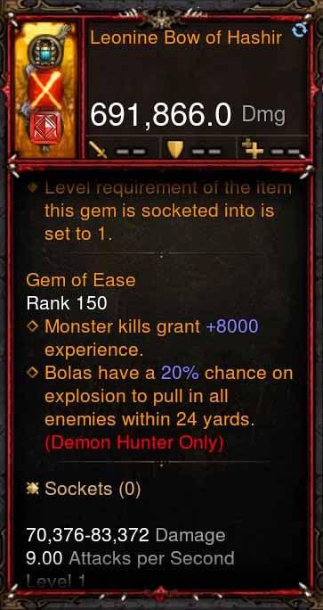 [Primal Ancient] 691k DPS Leonine Bow of Hashir Diablo 3 Mods ROS Seasonal and Non Seasonal Save Mod - Modded Items and Gear - Hacks - Cheats - Trainers for Playstation 4 - Playstation 5 - Nintendo Switch - Xbox One