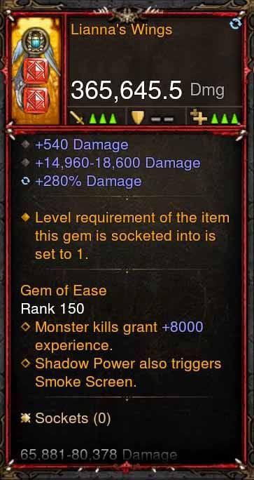 [Primal Ancient] 365k Actual DPS Liannas Wings Diablo 3 Mods ROS Seasonal and Non Seasonal Save Mod - Modded Items and Gear - Hacks - Cheats - Trainers for Playstation 4 - Playstation 5 - Nintendo Switch - Xbox One