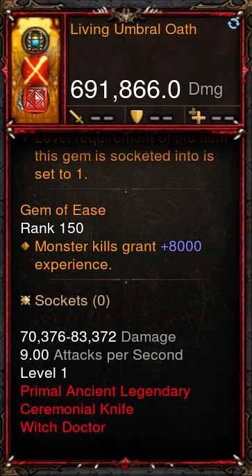 [Primal Ancient] 691k DPS Living Umbral Oath Diablo 3 Mods ROS Seasonal and Non Seasonal Save Mod - Modded Items and Gear - Hacks - Cheats - Trainers for Playstation 4 - Playstation 5 - Nintendo Switch - Xbox One