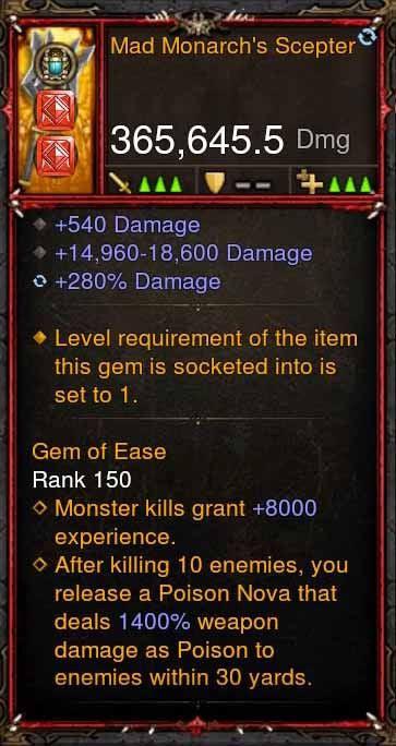 [Primal Ancient] 365k Actual DPS Mad Monarchs Scepter Diablo 3 Mods ROS Seasonal and Non Seasonal Save Mod - Modded Items and Gear - Hacks - Cheats - Trainers for Playstation 4 - Playstation 5 - Nintendo Switch - Xbox One
