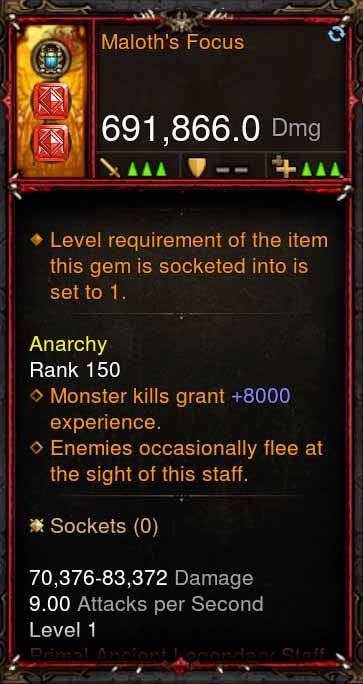 [Primal Ancient] 691k DPS Maloths Focus Diablo 3 Mods ROS Seasonal and Non Seasonal Save Mod - Modded Items and Gear - Hacks - Cheats - Trainers for Playstation 4 - Playstation 5 - Nintendo Switch - Xbox One