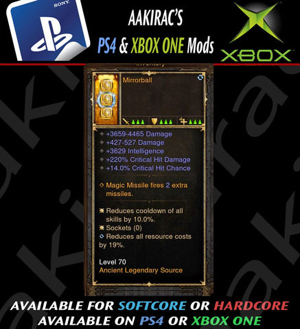 Mirrorball Modded Wizard Offhand-Diablo 3 Mods - Playstation 4, Xbox One, Nintendo Switch