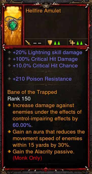 [Primal Ancient] Fake Legit Hellfire Amulet Monk Alacrity Passive Diablo 3 Mods ROS Seasonal and Non Seasonal Save Mod - Modded Items and Gear - Hacks - Cheats - Trainers for Playstation 4 - Playstation 5 - Nintendo Switch - Xbox One