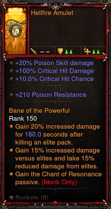 [Primal Ancient] Fake Legit Hellfire Amulet Monk Chant of Resonance Passive Diablo 3 Mods ROS Seasonal and Non Seasonal Save Mod - Modded Items and Gear - Hacks - Cheats - Trainers for Playstation 4 - Playstation 5 - Nintendo Switch - Xbox One