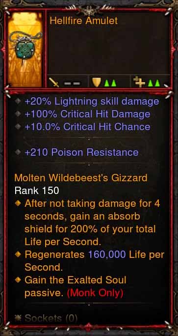 [Primal Ancient] Fake Legit Hellfire Amulet Monk Exalted Soul Passive Diablo 3 Mods ROS Seasonal and Non Seasonal Save Mod - Modded Items and Gear - Hacks - Cheats - Trainers for Playstation 4 - Playstation 5 - Nintendo Switch - Xbox One