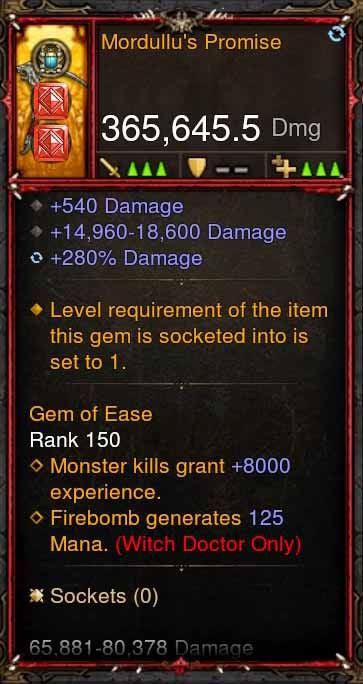 [Primal Ancient] 365k Actual DPS Mordullus Promise - Diablo 3 Mods Store - Seasonal and non-seasonal - Modded Items and Gear for PlayStation 4, PlayStation 5, Nintendo Switch, and Xbox One