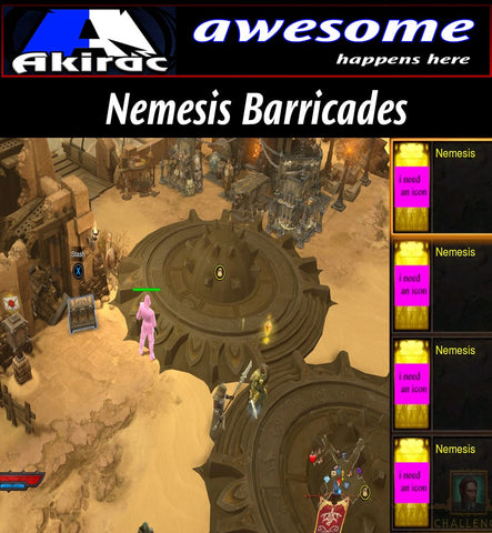 Nemesis Barricades "Hate Plates"-Diablo 3 Mods - Playstation 4, Xbox One, Nintendo Switch