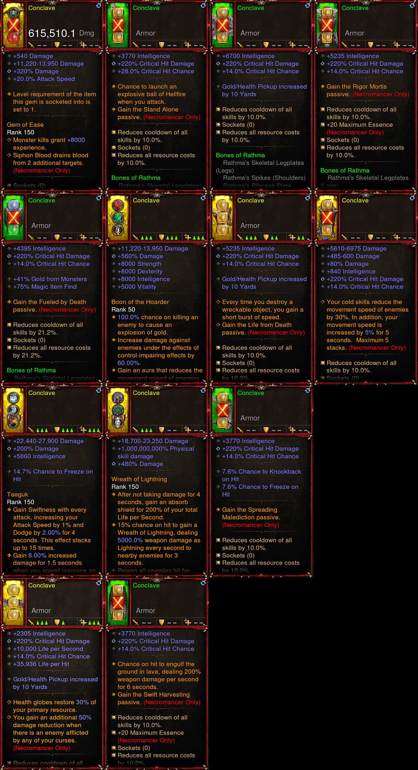 [Primal Ancient] 1-70 Rathma Necromancer Set Conclave for gRift 150 Diablo 3 Mods ROS Seasonal and Non Seasonal Save Mod - Modded Items and Gear - Hacks - Cheats - Trainers for Playstation 4 - Playstation 5 - Nintendo Switch - Xbox One